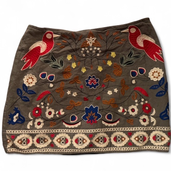 Altar'd State Dresses & Skirts - Embroidered Bird Mini Skirt – Size S